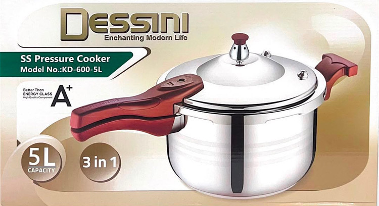 زودپز تک دسته رو گازی 5 لیتر دسینی مدل KD-600